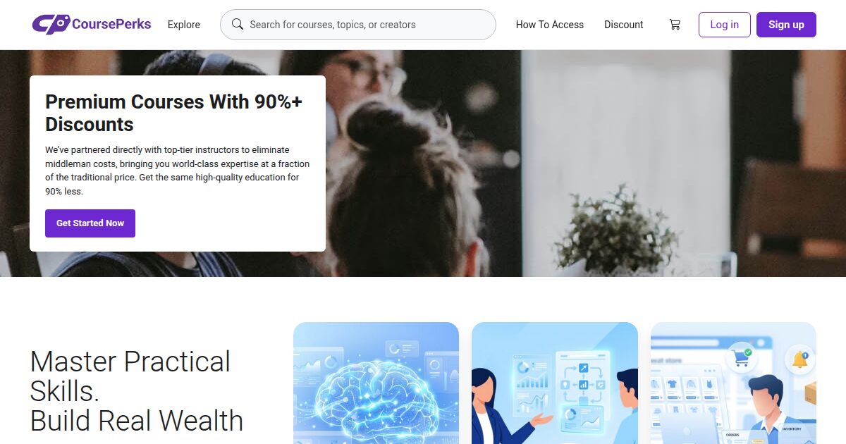 CoursePerks - Premium Courses With 90%+ Discounts